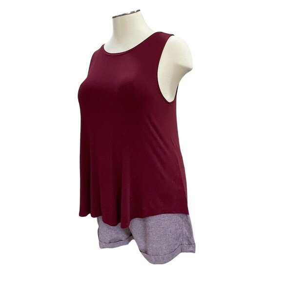 Old Navy Luxe Tank Eddie Bauer Linen Shorts Set XL XXL Casual Summer Lounge - Picture 11 of 15